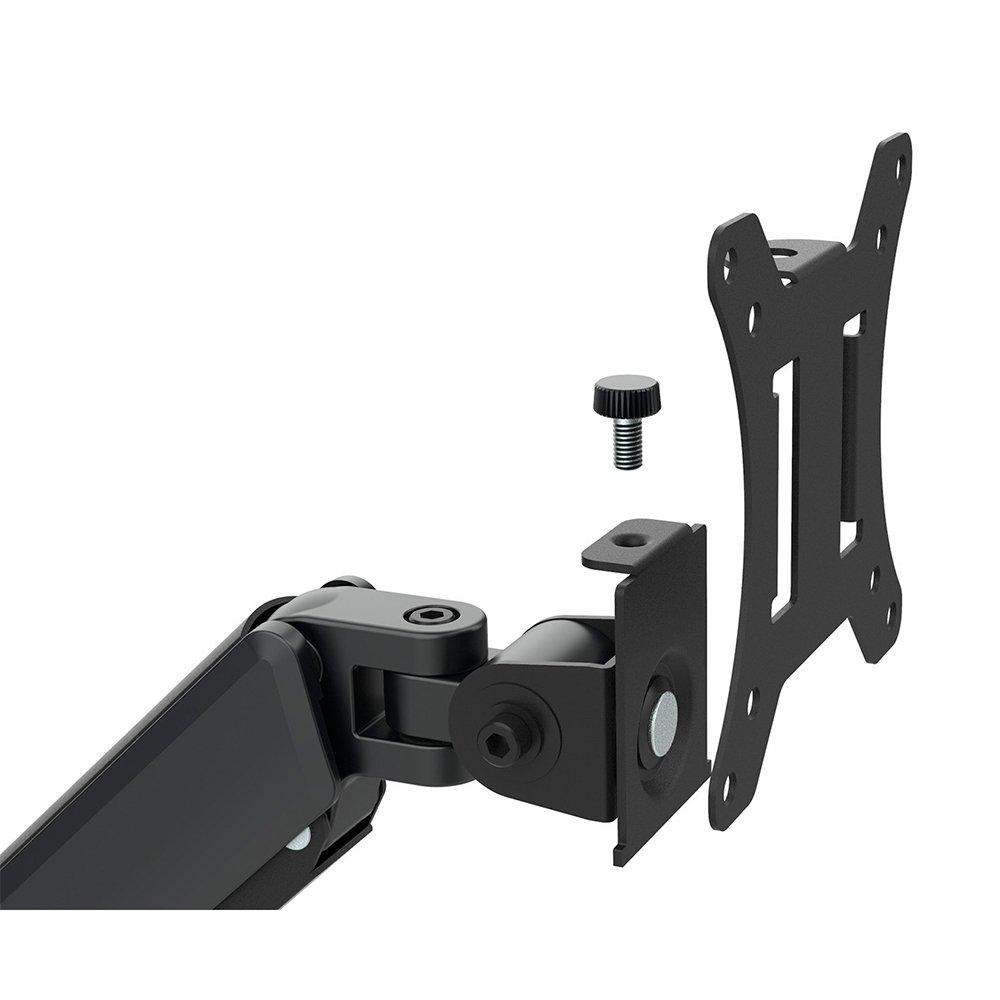 Suporte de Mesa Articulado para Monitor de 17" a 32" Ergofirst, Ajuste com Pistão a Gás, Preto - G16-C012P