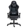 Cadeira Gamer Rise Mode X02, Ângulo Ajustável, Até 130Kg, Braço 2D, Apoio Para os Pés Retrátil, Preta - RM-CG-X02-BK