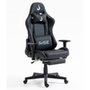 Cadeira Gamer Rise Mode X02, Ângulo Ajustável, Até 130Kg, Braço 2D, Apoio Para os Pés Retrátil, Preta - RM-CG-X02-BK
