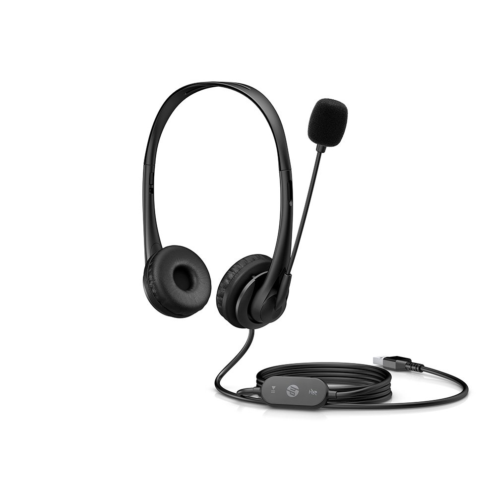 Headset HP G2, Estéreo, Conexão USB, Microfone com Cancelamento de Ruído, Preto - 428H5AA#ABL