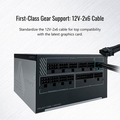 Fonte Montech Century II 1200W ATX 3.1 | KaBuM!