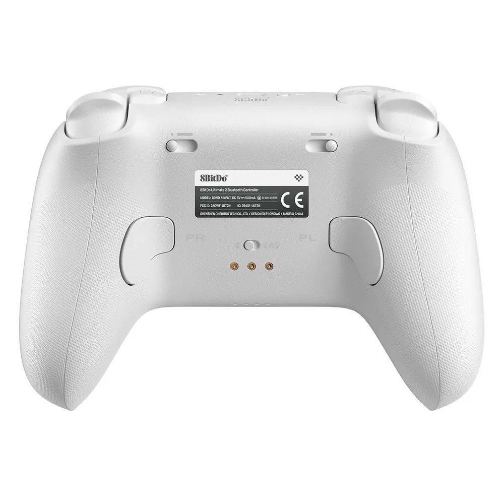 Controle Wireless 8BitDo Ultimate 2, Efeito Hall, Bluetooth, com Dock, p/ Switch, PC e Mobile, Branco - 80ND01