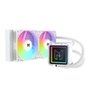 Water Cooler MACH1 EXTREME, ARGB, 240mm, Efeito Espelho Infinito, AMD e Intel, Branco - ICEMIRROR240WH