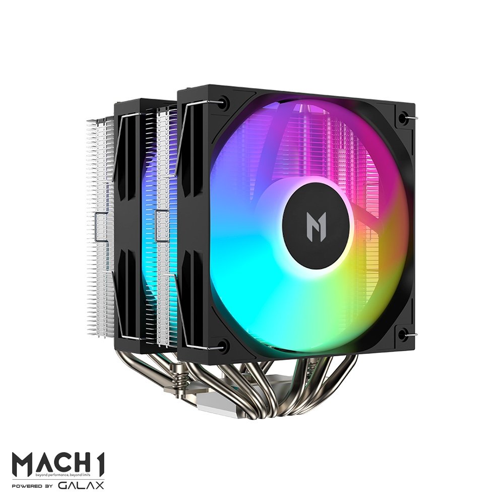 Air Cooler MACH1 WIND, ARGB, AMD e Intel, 120mm, Preto - A60 ARGB Air Cooler MACH1 WIND, ARGB, AMD e Intel, 120mm, Preto - A60 ARGB