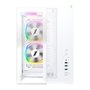 Gabinete Gamer 1STPLAYER RT5, Mid Tower, ATX, Lateral em Vidro Temperado, Branco - RT5-WH