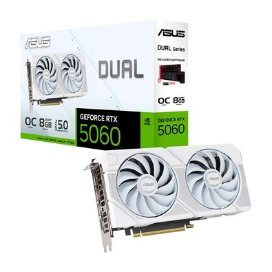 Placa de Vídeo RTX 3060 White OC Edition Asus NVIDIA Dual GeForce