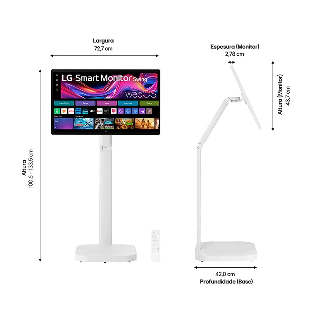 Monitor Smart LG 32U889SA 4K Touch IPS WebOS