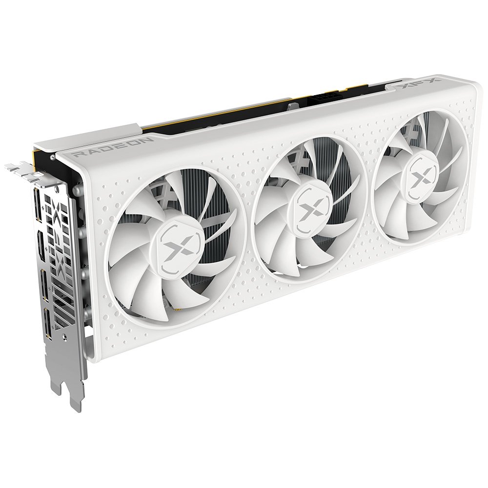 Placa de Vídeo XFX Speedster QICK308 Radeon RX 7600 White AMD Edition, 8GB, GDDR6, 128-bit – RX-76PQICKWY