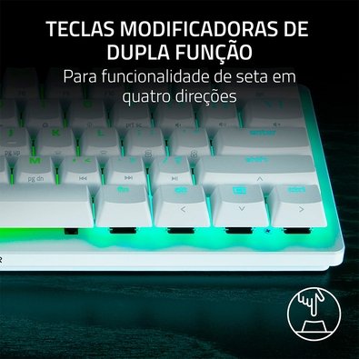 Teclado Razer Huntsman V3 Pro Mini White | KaBuM!