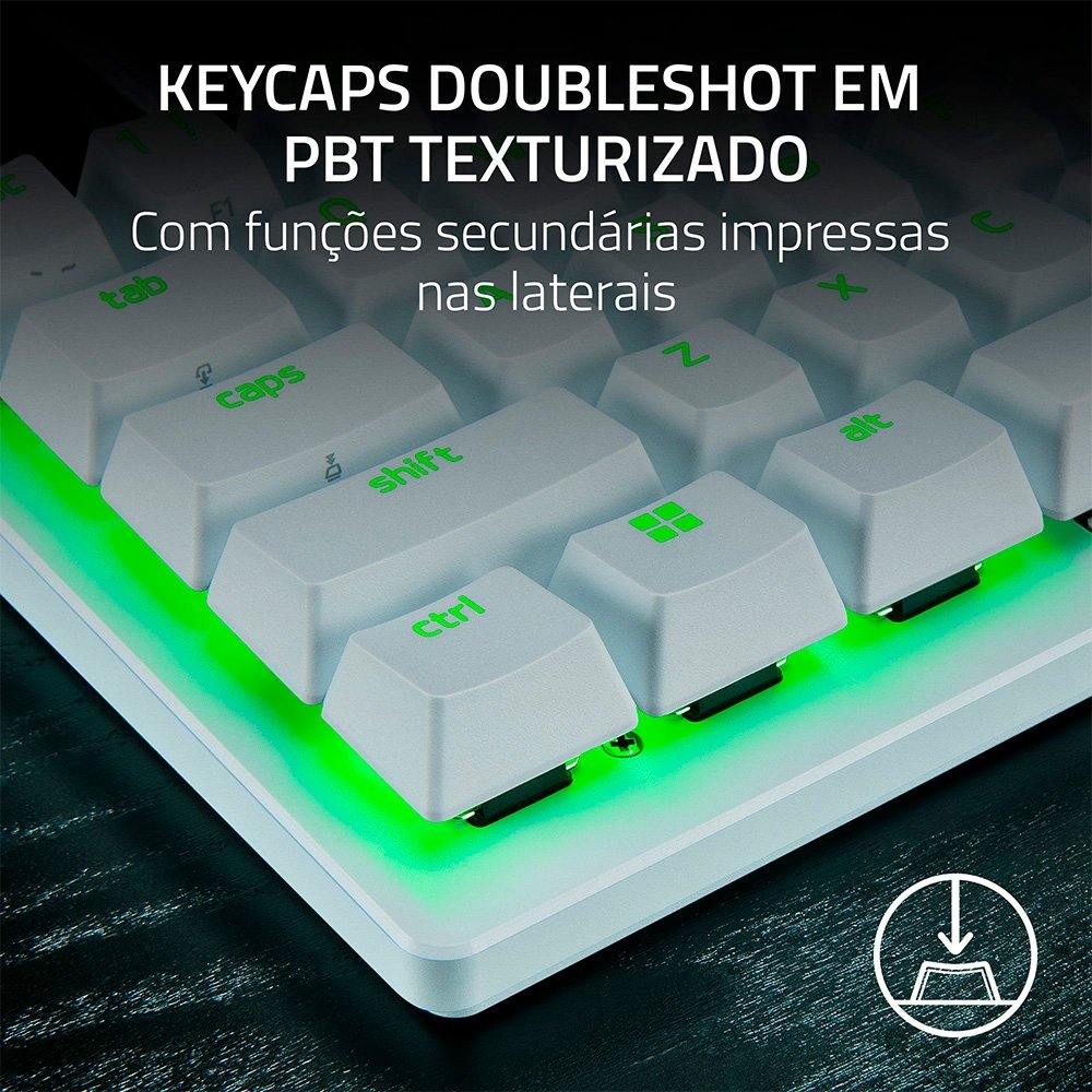 未開封 Huntsman V3 Pro Mini White Edition Teclado compacto 60% para profissionais - Razer Huntsman V3 Pro