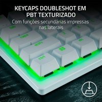 Teclado Razer Huntsman V3 Pro Mini White | KaBuM!