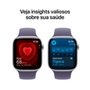 Apple Watch Series 11 GPS, Caixa Prateada de Alumínio de 46 mm, Pulseira esportiva roxo-névoa, Tamanho M/G - MEVA4AM/A