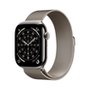 Apple Watch Series 11 GPS + Cellular, Caixa Natural de Titânio de 46 mm, Pulseira Natural Estilo Milanês, Tamanho M/G - MFD04AM/A