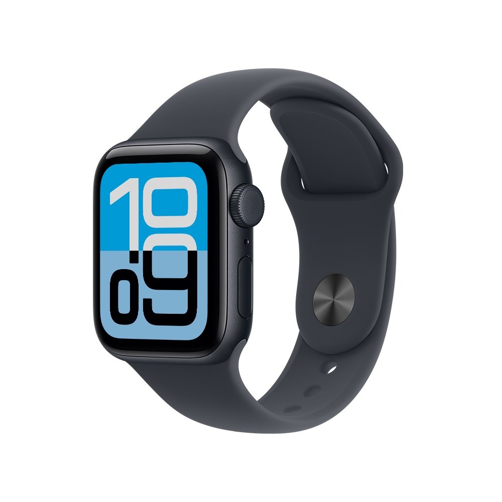 Apple Watch SE 3 GPS + Cellular, Caixa Meia-noite de Alumínio de 40 mm, Pulseira Esportiva Meia-noite, Tamanho P/M - MEP94AM/A