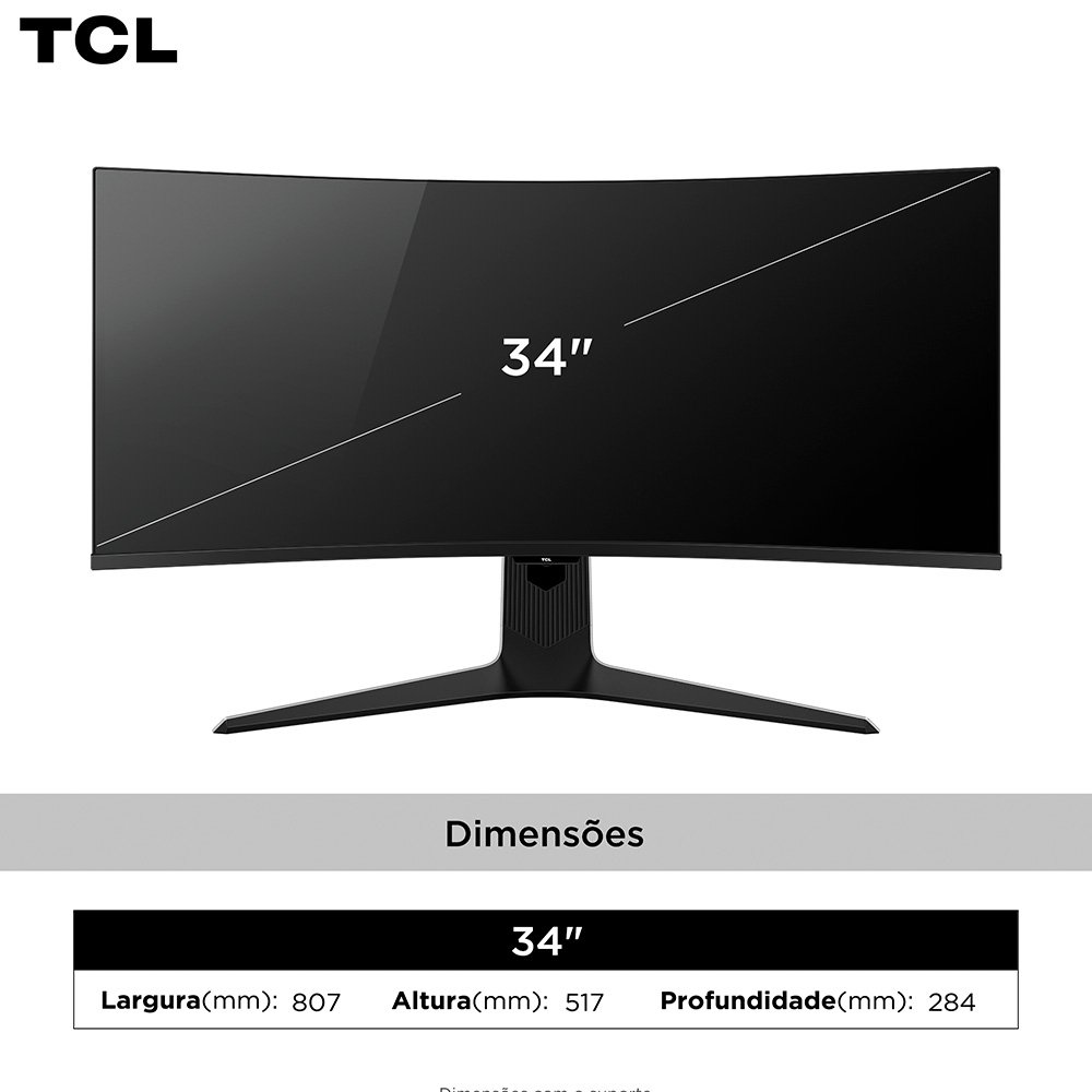 Monitor Gamer Ultrawide TCL 34R83Q, 34