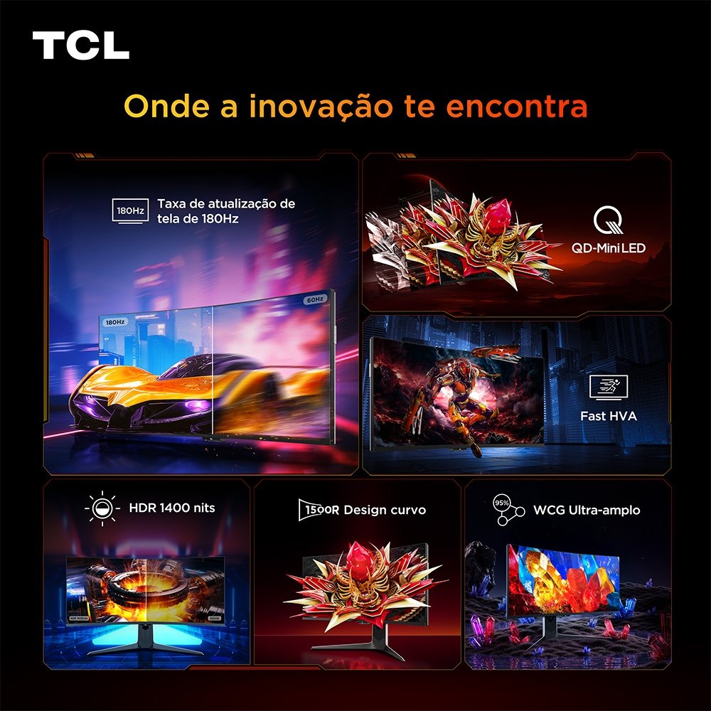 Monitor Gamer Ultrawide TCL 34R83Q, 34