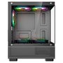 Gabinete Gamer Rise Mode Crystal Glass 02, Mid Tower, Lateral e Frontal em vidro, Preto - RM-CA-CY-02-FB