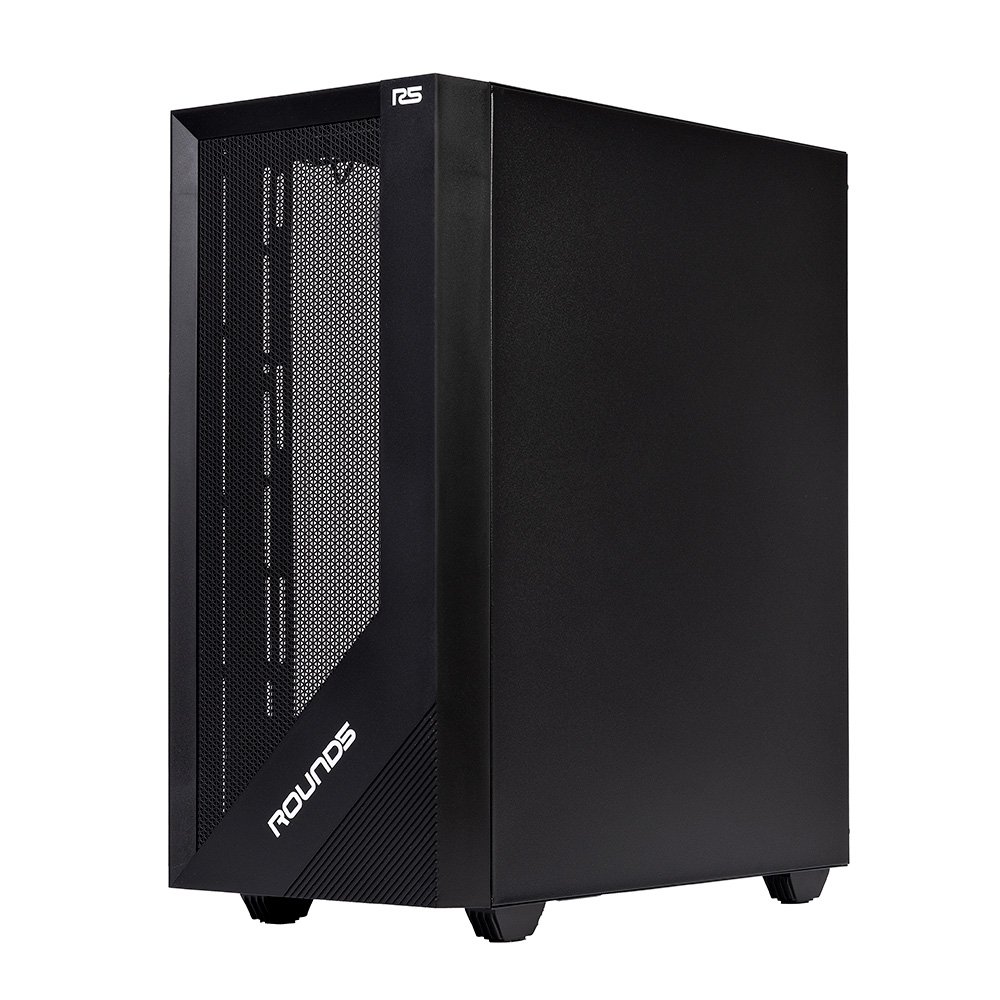 Gabinete Gamer Round5 Syndra, Mid Tower, ATX, Lateral em Vidro, Frente Mesh, Preto - R5-SYNDRA-B-2183
