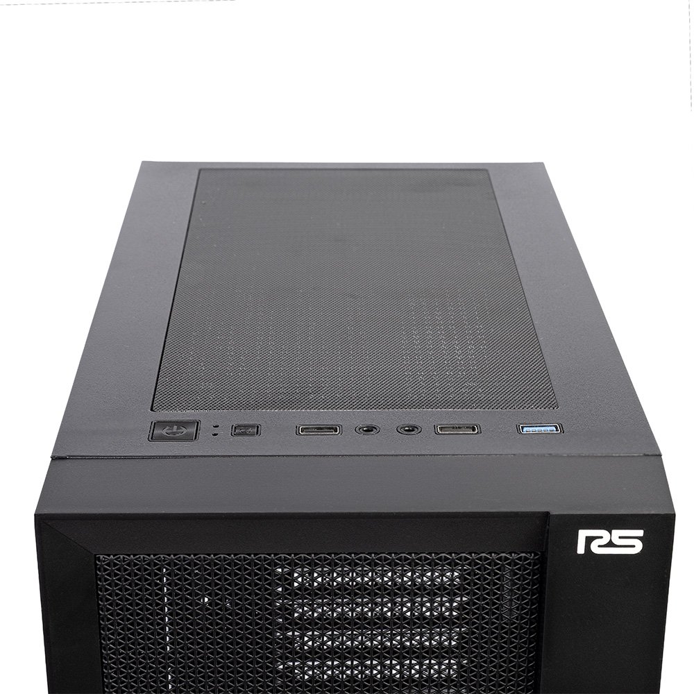 Gabinete Gamer Round5 Syndra, Mid Tower, ATX, Lateral em Vidro, Frente Mesh, Preto - R5-SYNDRA-B-2183