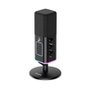 Microfone Gamer De Mesa Rise Mode Noisy Cube 01, RGB, USB, Preto - RM-MNC-01-B
