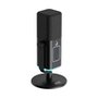 Microfone Gamer De Mesa Rise Mode Noisy Cube 01, RGB, USB, Preto - RM-MNC-01-B