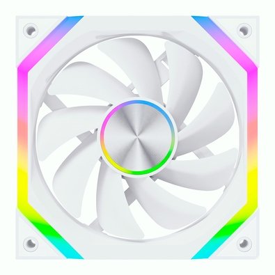 Ventoinha Rise Mode Magneto X, 120mm, ARGB, Branco - RM-MAX-ARGB-W