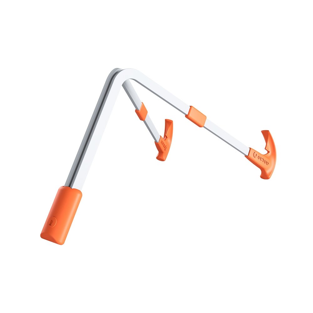 Suporte para Notebook e Tablet Octoo LiteStand Note, Ice Silver e Laranja - 9568