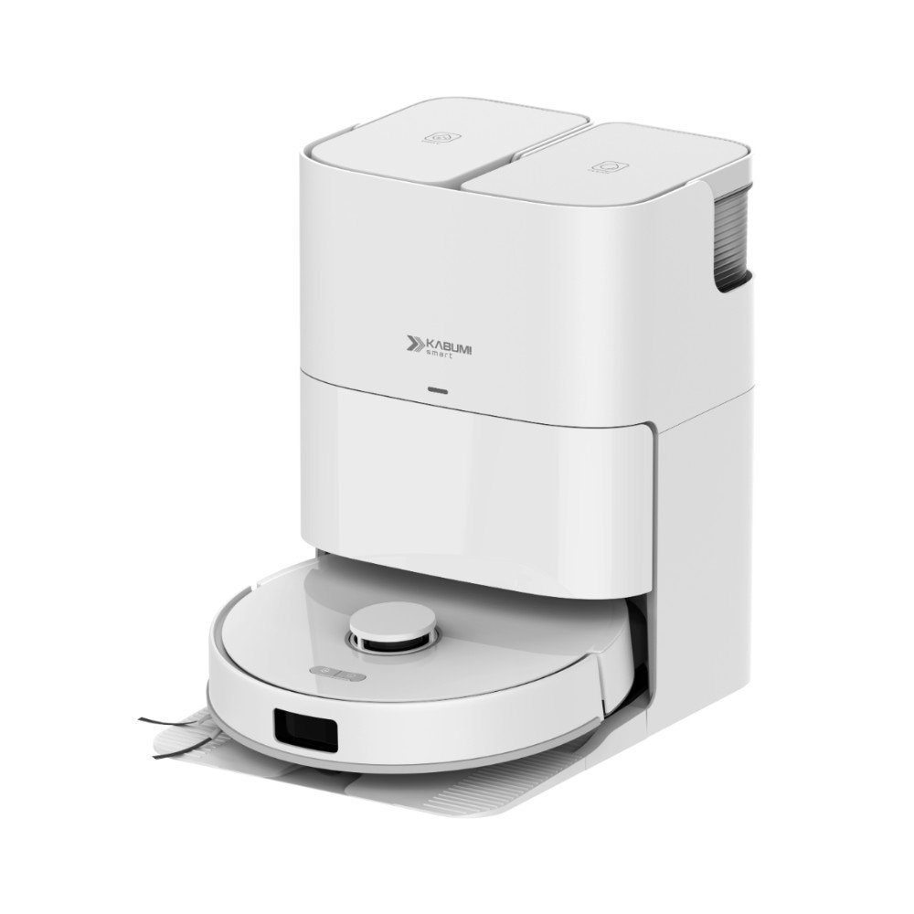 Robô Aspirador e passa pano KABUM! smart K4000, Base Autolimpante, MOP Duplo Extensível, IA, 20000Pa, 220V, Branco - KSAR400020BR Robô Aspirador e passa pano KABUM! smart K4000, Base Autolimpante, MOP Duplo Extensível, IA, 20000Pa, 220V, Branco - KSAR400020BR