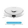 Robô Aspirador e passa pano KABUM! smart K4000, Base Autolimpante, MOP Duplo Extensível, IA, 20000Pa, 220V, Branco - KSAR400020BR