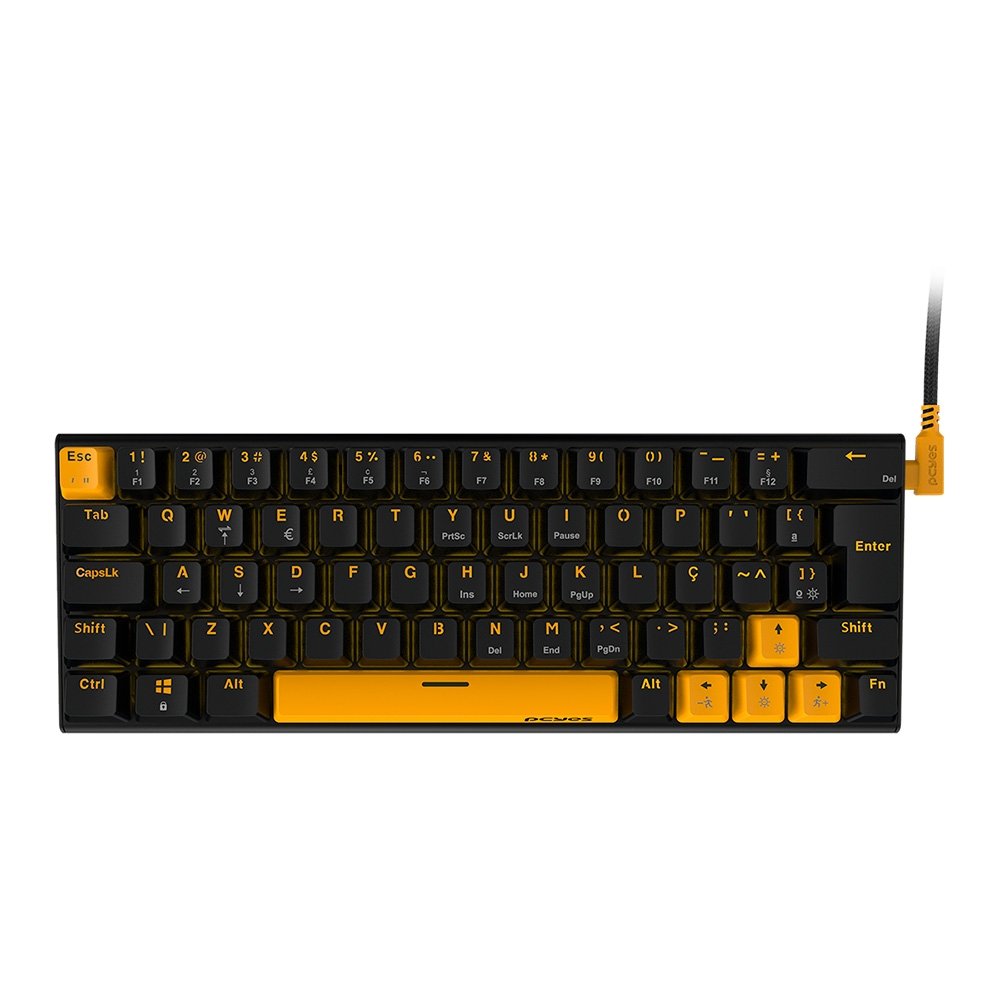 Teclado Pcyes Kuromori 60% ABNT2 | KaBuM!