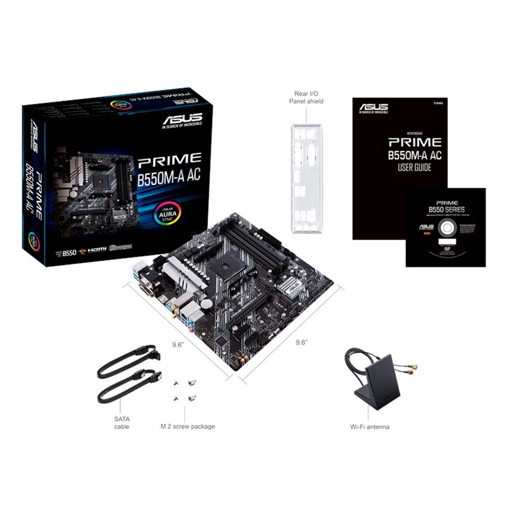 Placa-Mãe ASUS Prime B550M-A AC Wi-Fi | KaBuM!