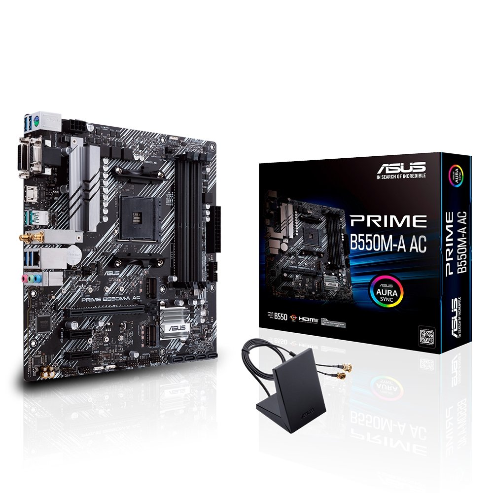ASUS PRIME B550M-A＋DDR4メモリ32GB／Wi-Fi／BT Placa-Mãe ASUS Prime B550M-A AC Wi-Fi | KaBuM!