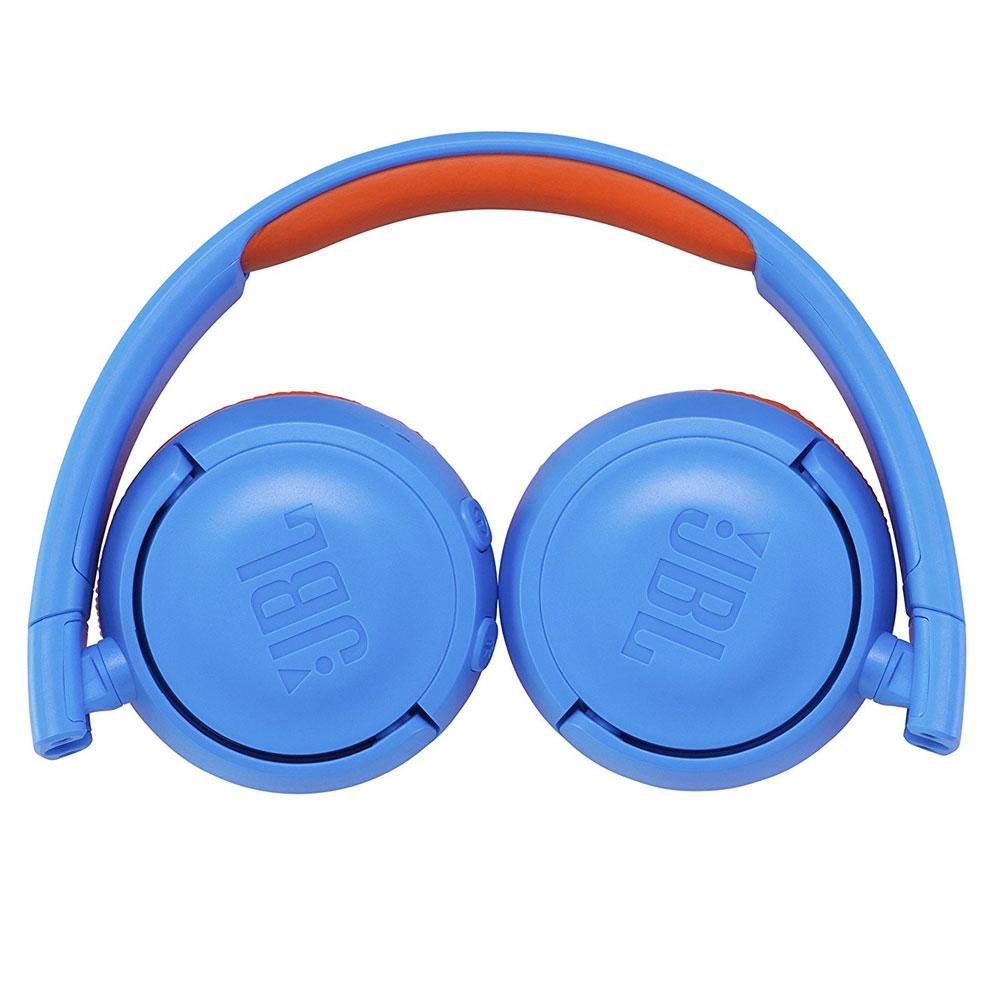 Fone de Ouvido Sem Fio JBL Jr 300BT, Bluetooth, Azul e Laranja - JBLJR300BTUNO Fone de Ouvido Sem Fio JBL Jr 300BT, Bluetooth, Azul e Laranja - JBLJR300BTUNO