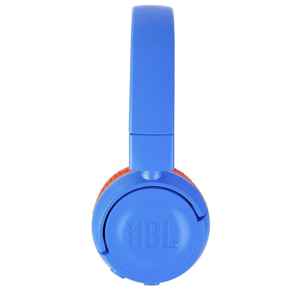 Fone de Ouvido Sem Fio JBL Jr 300BT, Bluetooth, Azul e Laranja - JBLJR300BTUNO Fone de Ouvido Sem Fio JBL Jr 300BT, Bluetooth, Azul e Laranja - JBLJR300BTUNO