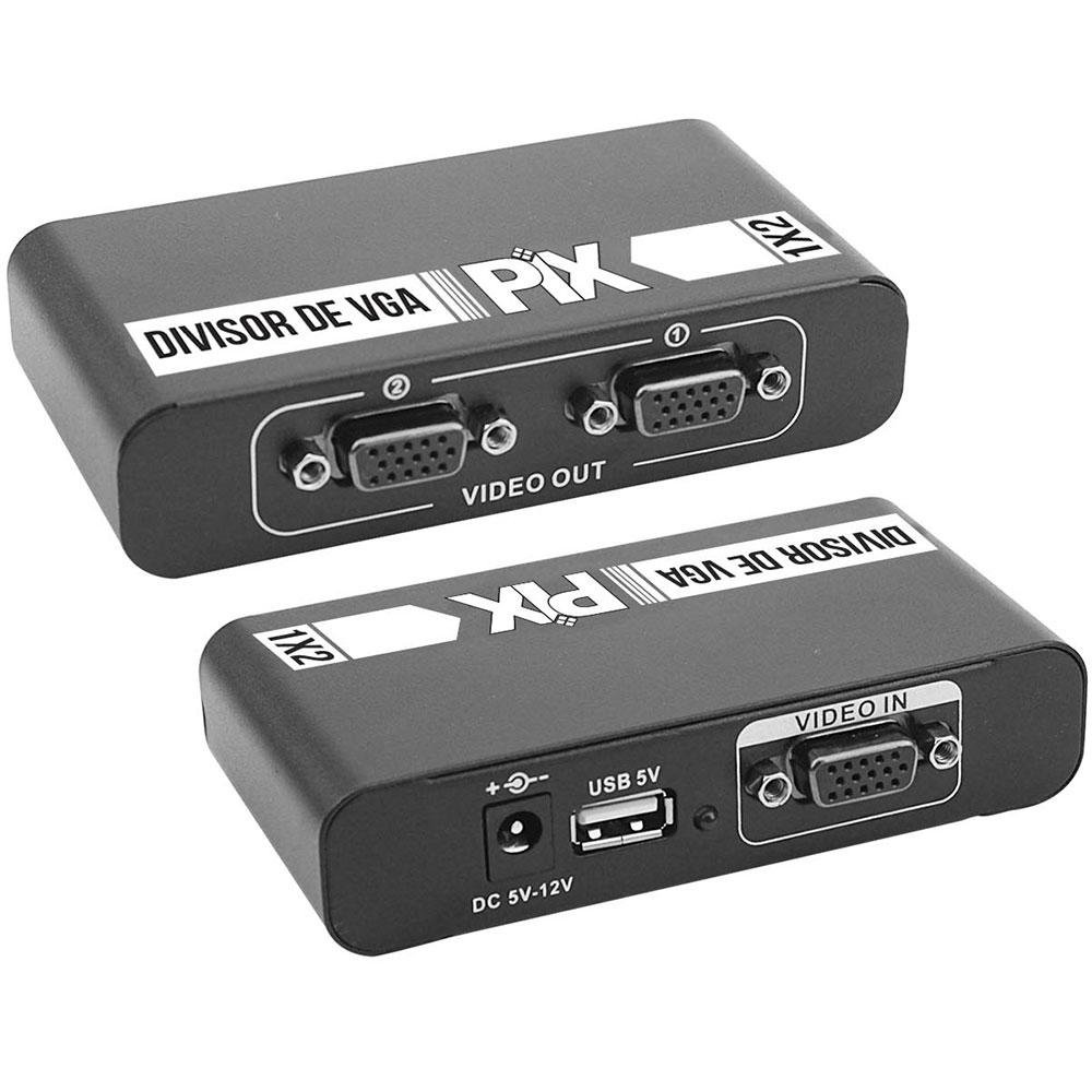 Divisor VGA 1 Entrada 2 Saídas PIX, 340 Mhz - 075-0952 | KaBuM!