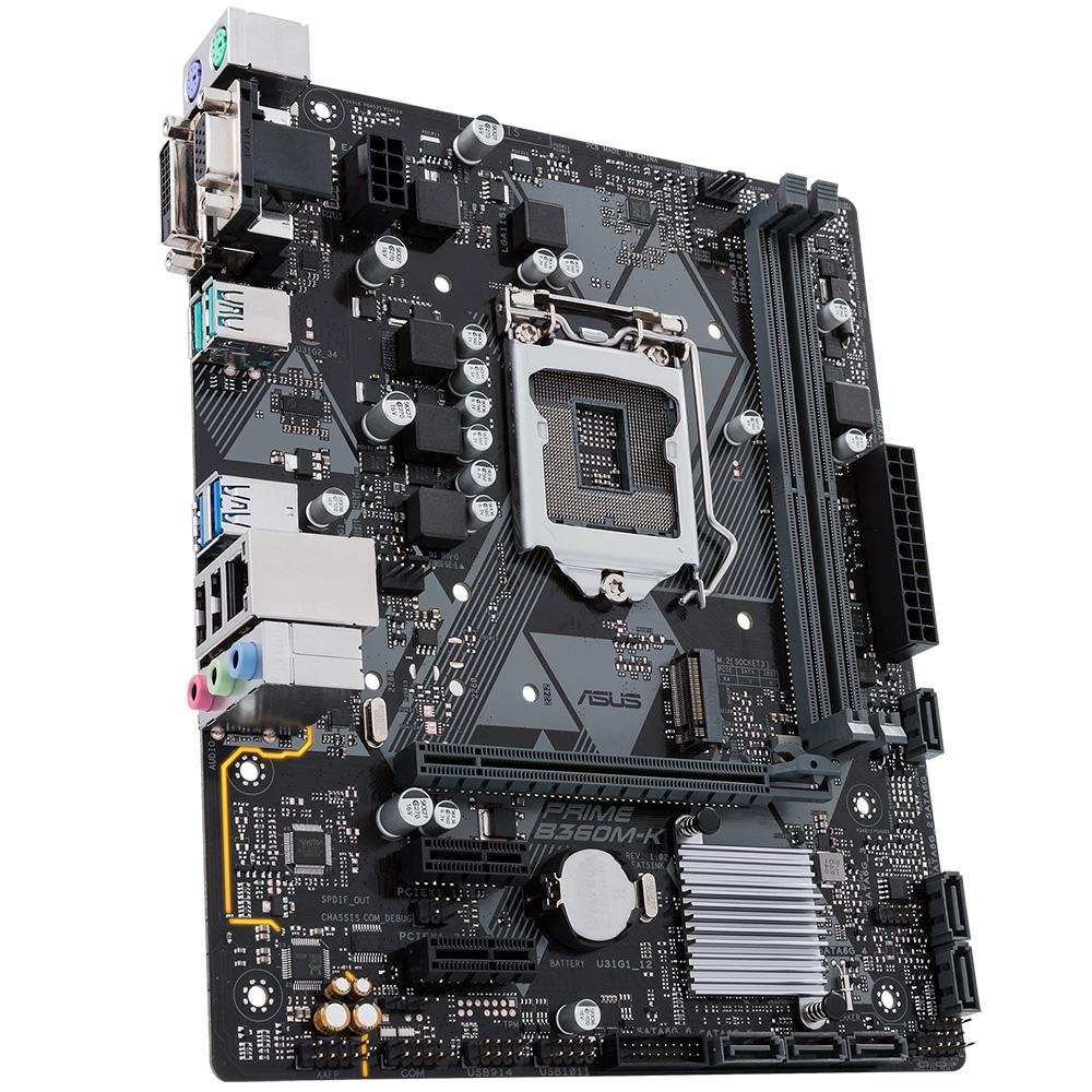 Placa-Mãe Asus Prime B360M-K, Intel LGA 1151, mATX, DDR4