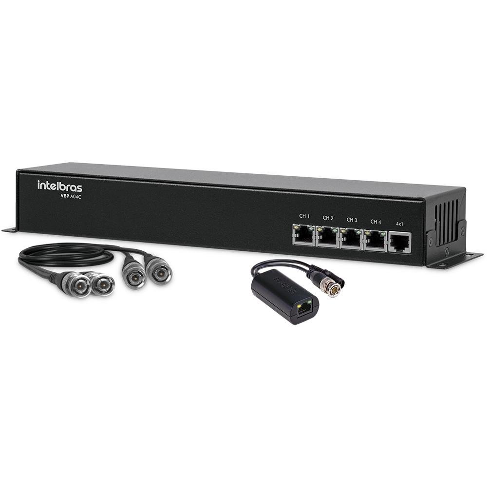 Power Balun Intelbras Passivo 04 Canais VBP A04C 4810014 Power Balun Intelbras Passivo 04 Canais VBP A04C 4810014