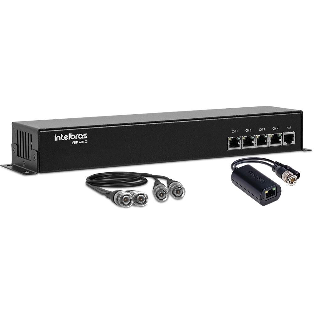 Power Balun Intelbras Passivo 04 Canais VBP A04C 4810014 Power Balun Intelbras Passivo 04 Canais VBP A04C 4810014