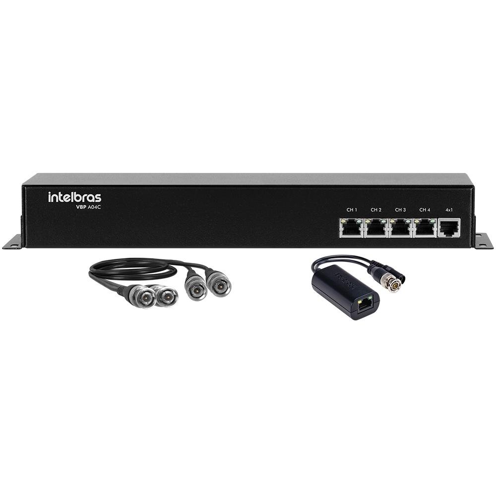 Power Balun Intelbras Passivo 04 Canais VBP A04C 4810014 Power Balun Intelbras Passivo 04 Canais VBP A04C 4810014