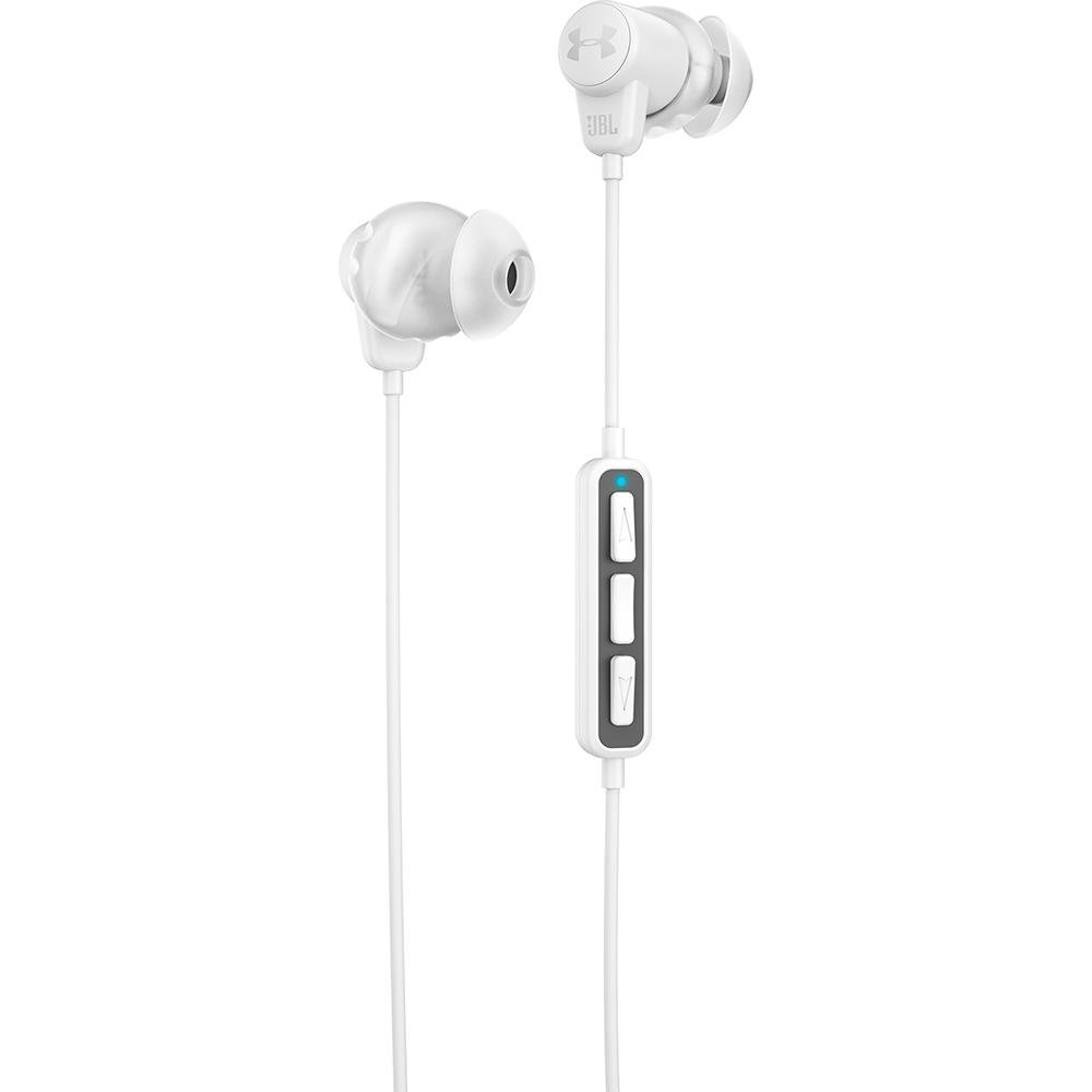 Fone de Ouvido JBL Under Armour Sport Wireless Bluetooth, A prova de Suor, Branco - UAJBLIEBTWHT