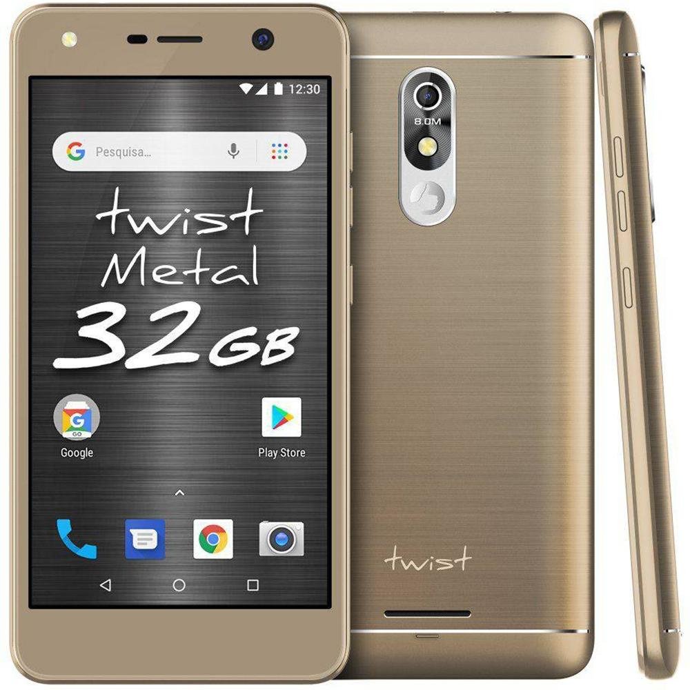 Smartphone Positivo Twist Metal S531, 32GB, 8MP, Tela 5.2´, Dourado Smartphone Positivo Twist Metal S531, 32GB, 8MP, Tela 5.2´, Dourado