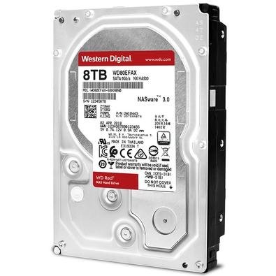 HD WD SATA 3.5´ RED NAS 8TB 5400RPM 256MB - WD80EFAX| KaBuM!