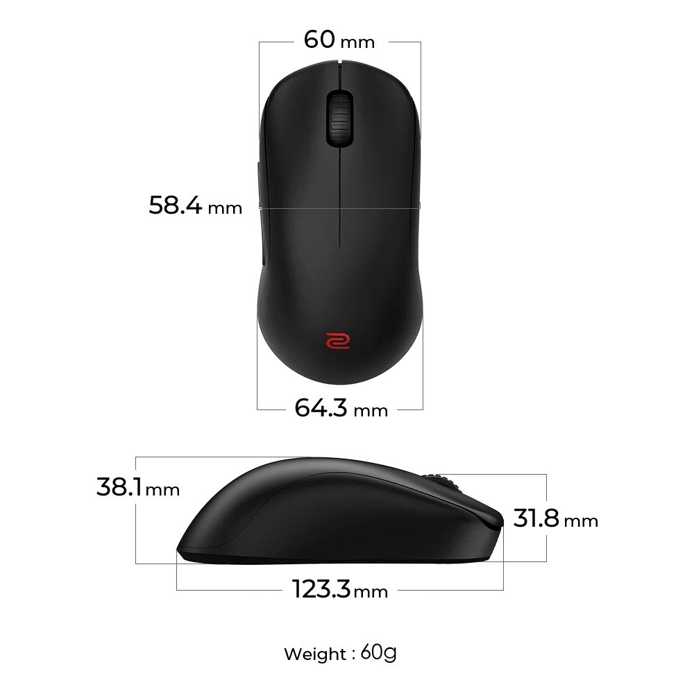 Mouse sem fio ZOWIE U2-DW 4K eSports | KaBuM!