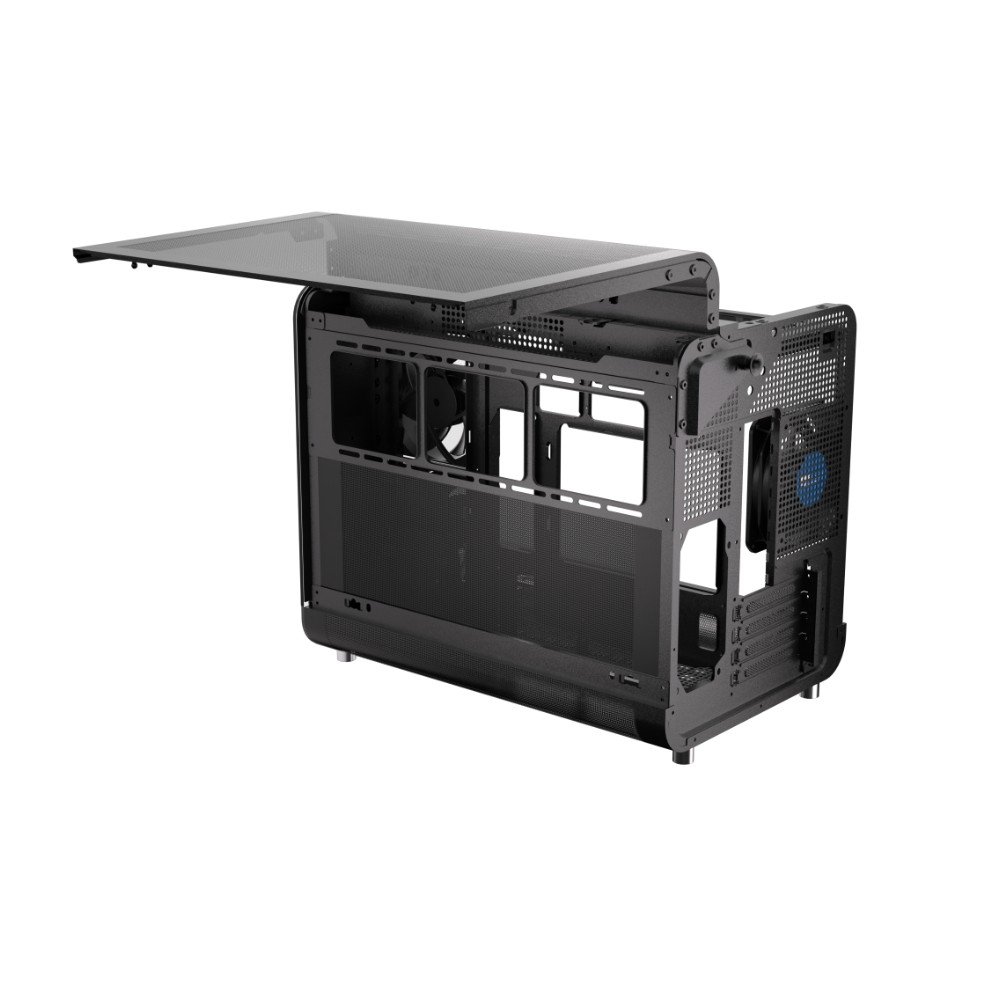Gabinete Gamer Esgaming Aircredt 007, Mid Tower, M-ATX, Frontal e Lateral em Vidro Temperado, Sem Fans, Preto - Aircraft 007-BK Gabinete Gamer Esgaming Aircredt 007, Mid Tower, M-ATX, Frontal e Lateral em Vidro Temperado, Sem Fans, Preto - Aircraft 007-BK