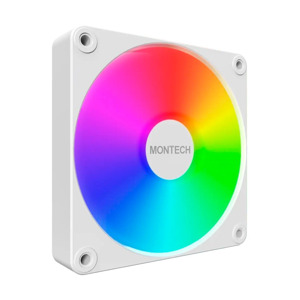 Ventoinha Montech GF120 V2, ARGB, 120mm, Branco - GF120V2ARGBW