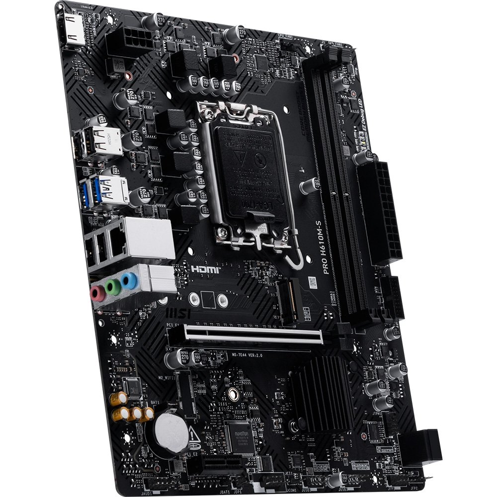 Placa-Mãe MSI PRO H610M-S, Intel LGA 1700, mATX, DDR5 - PROH610MS