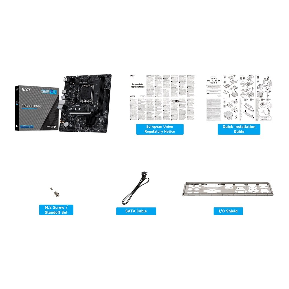 Placa-Mãe MSI PRO H610M-S, Intel LGA 1700, mATX, DDR5 - PROH610MS