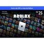 Gift Card Roblox R$25, Cartão Presente Digital