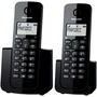 Telefone Sem Fio Panasonic, Com Identificador de Chamadas + 1 Ramal DECT 6.0 Preto - KX-TGB112LBB