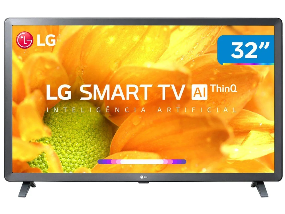 Smart TV LED LG 32 Polegadas HD, LCD, HDR Ativo, Thinq AI, Virtual Surround Sound, Bivolt, Ceramic Black - 32LM625BPSB Smart TV LED LG 32 Polegadas HD, LCD, HDR Ativo, Thinq AI, Virtual Surround Sound, Bivolt, Ceramic Black - 32LM625BPSB